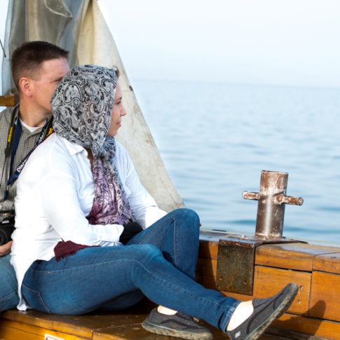 A Couple on a Boat ride, Photo