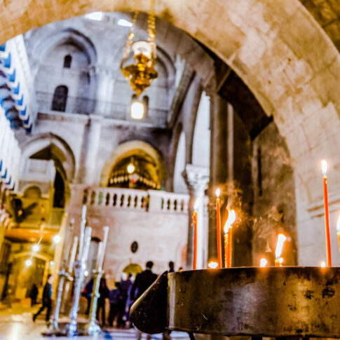 Candles at Church of Holy Sepulchre, Photo