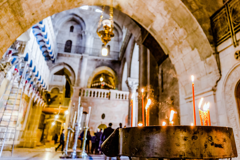 Candles at Church of Holy Sepulchre, Photo